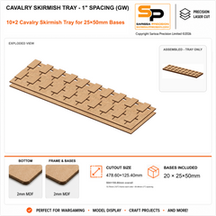 25×50mm Cavalry Skirmish Tray - 1