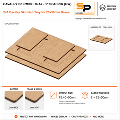 25×50mm Cavalry Skirmish Tray - 1
