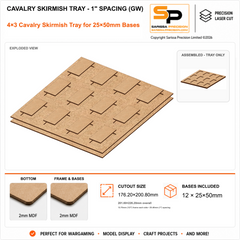 25×50mm Cavalry Skirmish Tray - 1