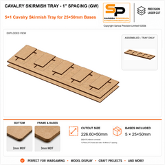 25×50mm Cavalry Skirmish Tray - 1