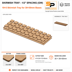 30×30mm Skirmish Tray - 1/2