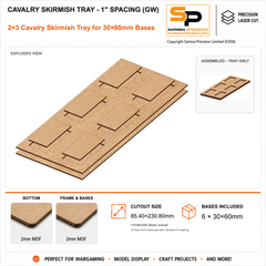 30×60mm Cavalry Skirmish Tray - 1