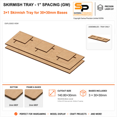 30×30mm Skirmish Tray - 1
