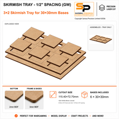30×30mm Skirmish Tray - 1/2