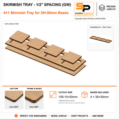 30×30mm Skirmish Tray - 1/2