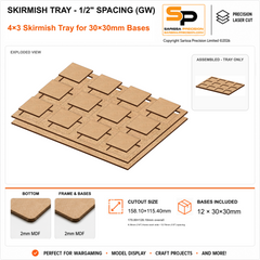 30×30mm Skirmish Tray - 1/2