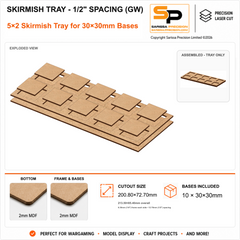 30×30mm Skirmish Tray - 1/2