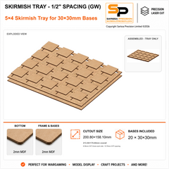 30×30mm Skirmish Tray - 1/2