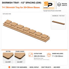 30×30mm Skirmish Tray - 1/2