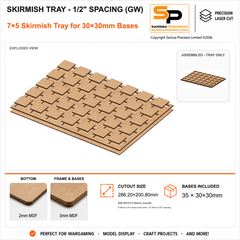 30×30mm Skirmish Tray - 1/2