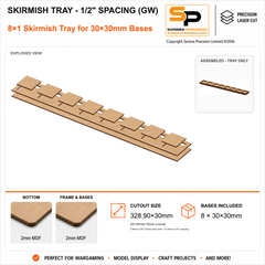 30×30mm Skirmish Tray - 1/2