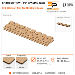 30×30mm Skirmish Tray - 1/2