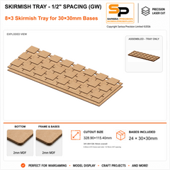 30×30mm Skirmish Tray - 1/2