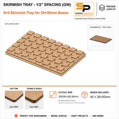 30×30mm Skirmish Tray - 1/2