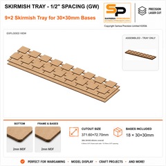 30×30mm Skirmish Tray - 1/2