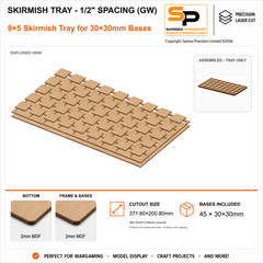 30×30mm Skirmish Tray - 1/2