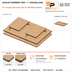 40×60mm Cavalry Skirmish Tray - 1