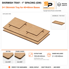 40×40mm Skirmish Tray - 1