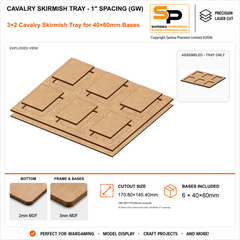 40×60mm Cavalry Skirmish Tray - 1