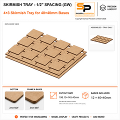 40×40mm Skirmish Tray - 1/2