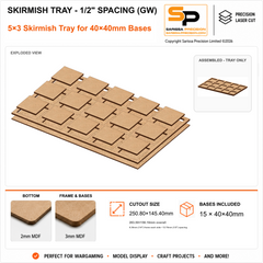 40×40mm Skirmish Tray - 1/2
