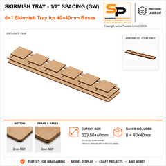 40×40mm Skirmish Tray - 1/2