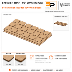 40×40mm Skirmish Tray - 1/2