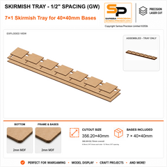 40×40mm Skirmish Tray - 1/2