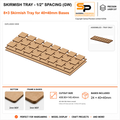 40×40mm Skirmish Tray - 1/2