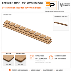 40×40mm Skirmish Tray - 1/2