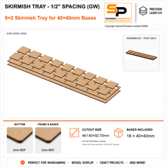 40×40mm Skirmish Tray - 1/2