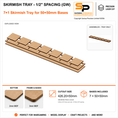 50×50mm Skirmish Tray - 1/2
