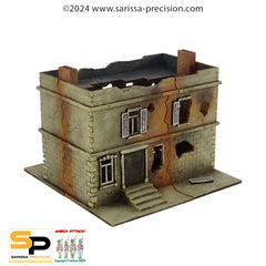 15mm Euro Townhouse Flat Roof Destroyed