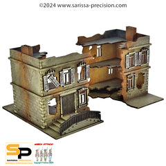 15mm Euro Townhouse Flat Roof Destroyed