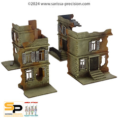 15mm Euro Townhouse Flat Roof Destroyed