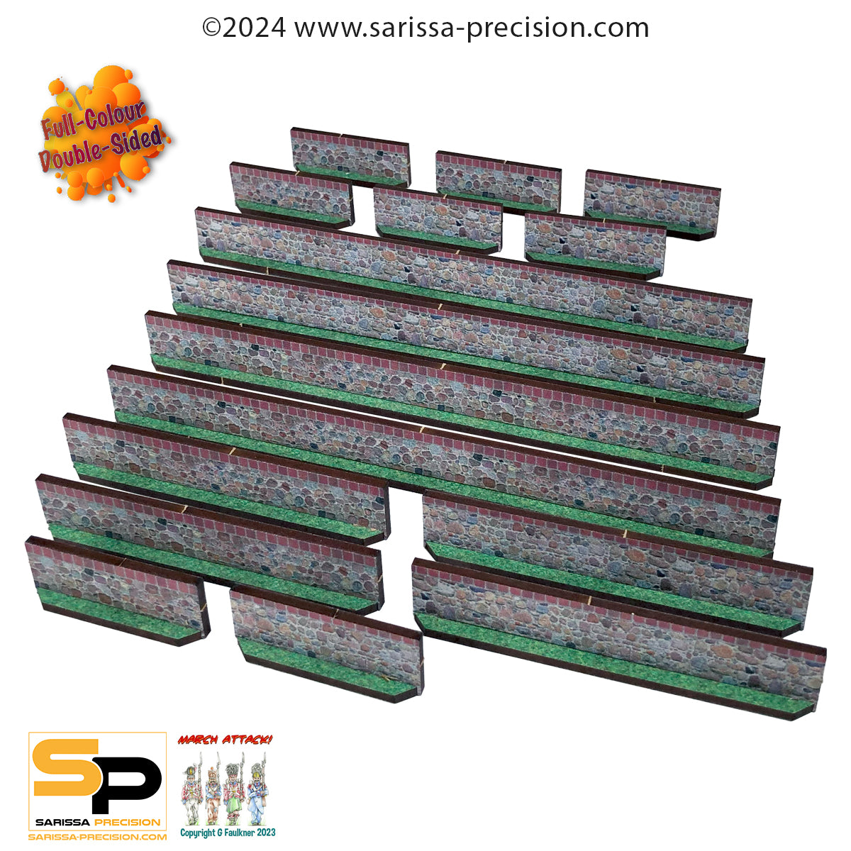 Walls - Low Stone (x16) - Full Colour