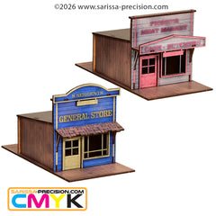 Old West - Rumours & Whiskey Scenery Set (28mm)