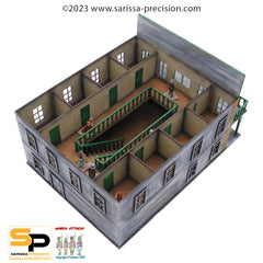 Old West Hotel with Interior