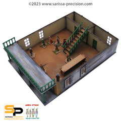 Old West Hotel with Interior