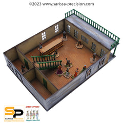 Old West Hotel with Interior