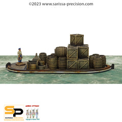 Paddle Steamer wood skiff