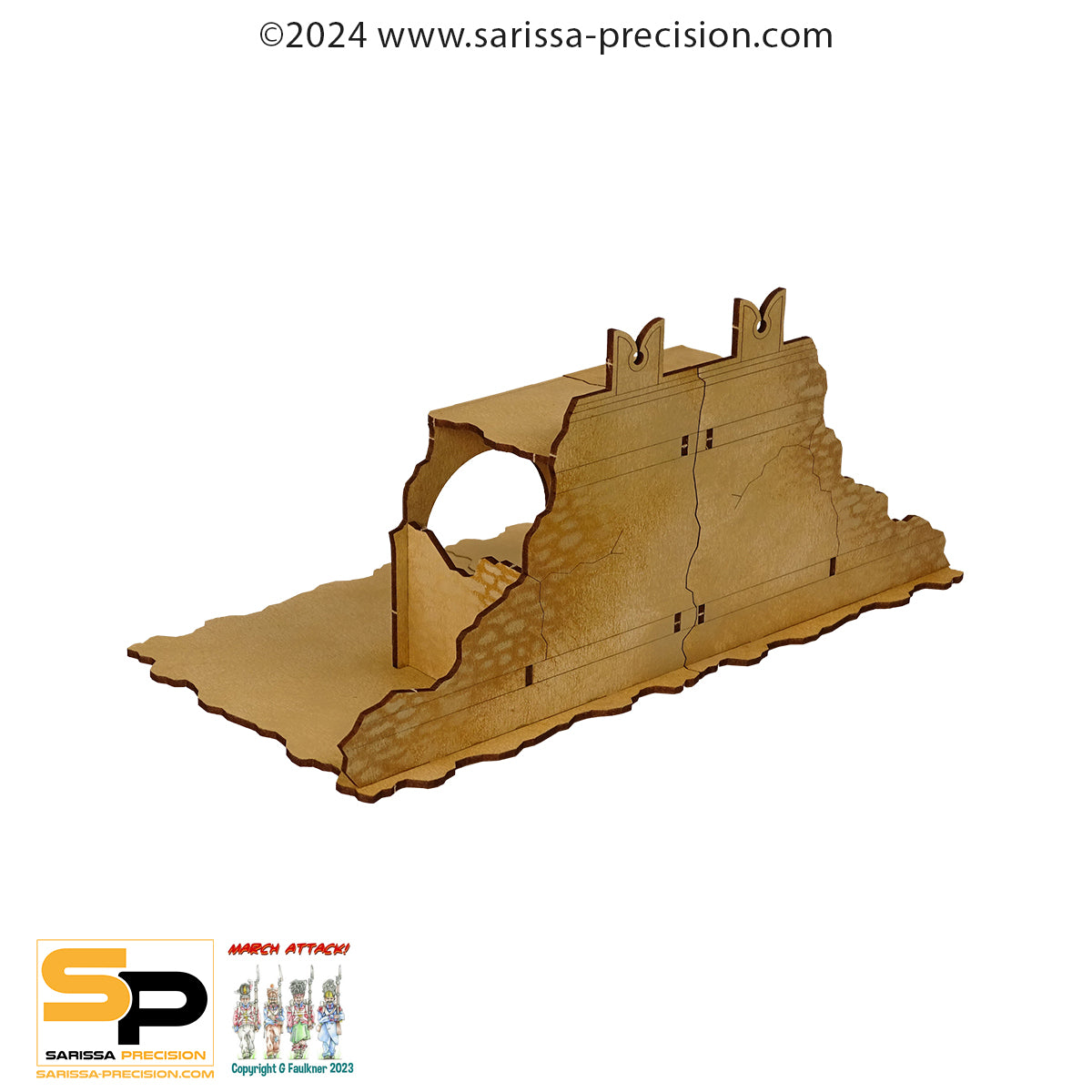 Desert Fort Ruined Wall Sections (28mm)