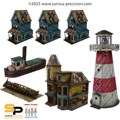Radioactive Coastal Town Terrain Set