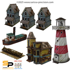 Radioactive Coastal Town Terrain Set