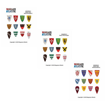 Barons' War Shield Decals (02) Knights 02
