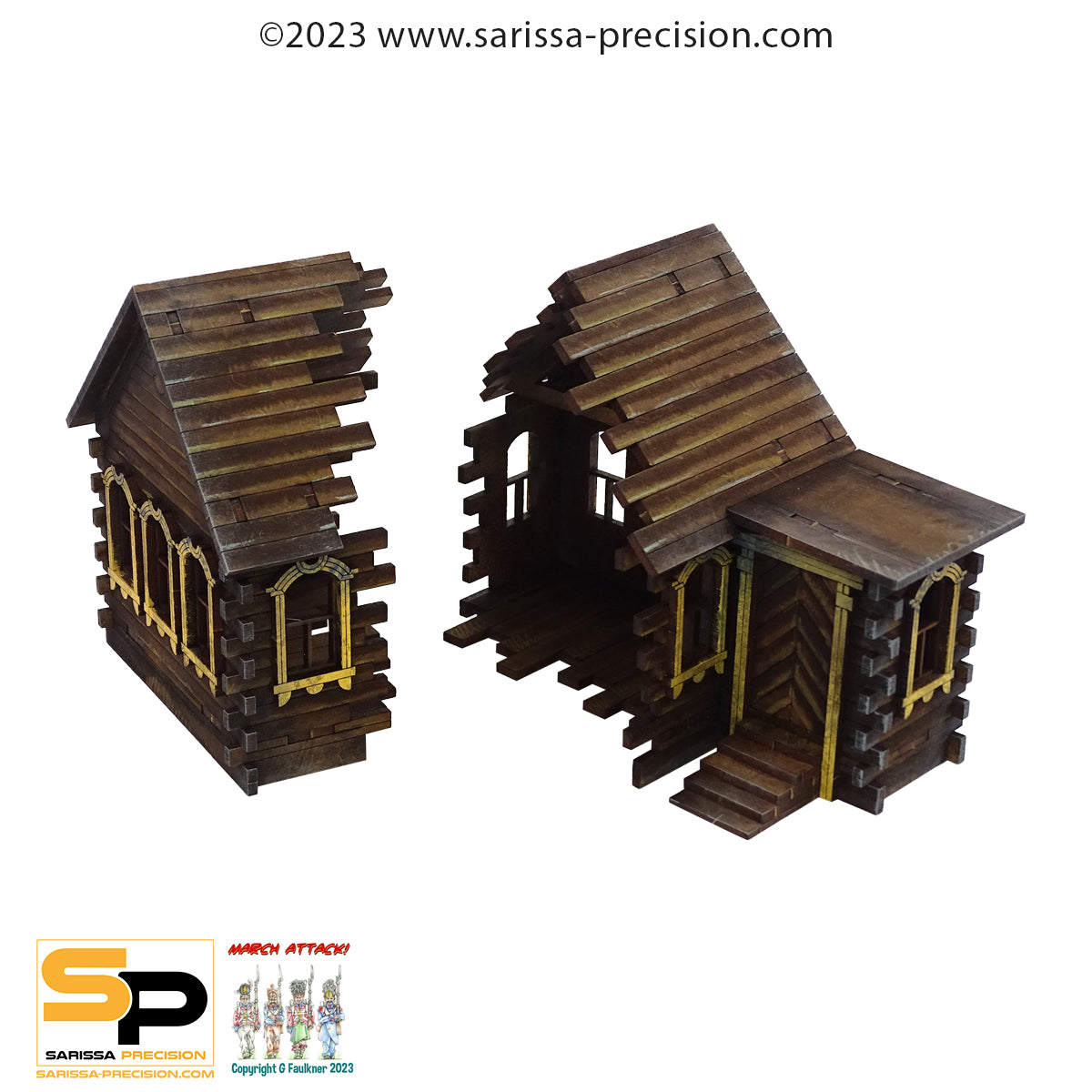 Destroyed East European House (28mm)