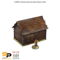 Destroyed East European Outhouse / Barn (28mm)