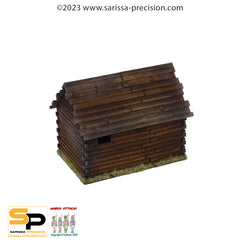 Destroyed East European Outhouse / Barn (28mm)