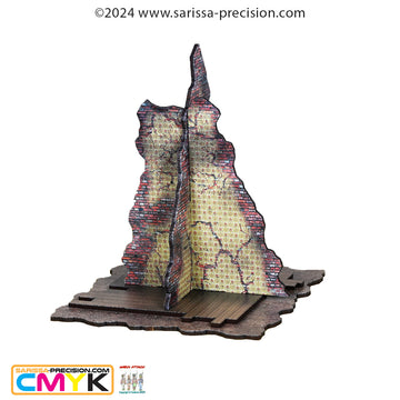 Destroyed City Central walls - Full Colour