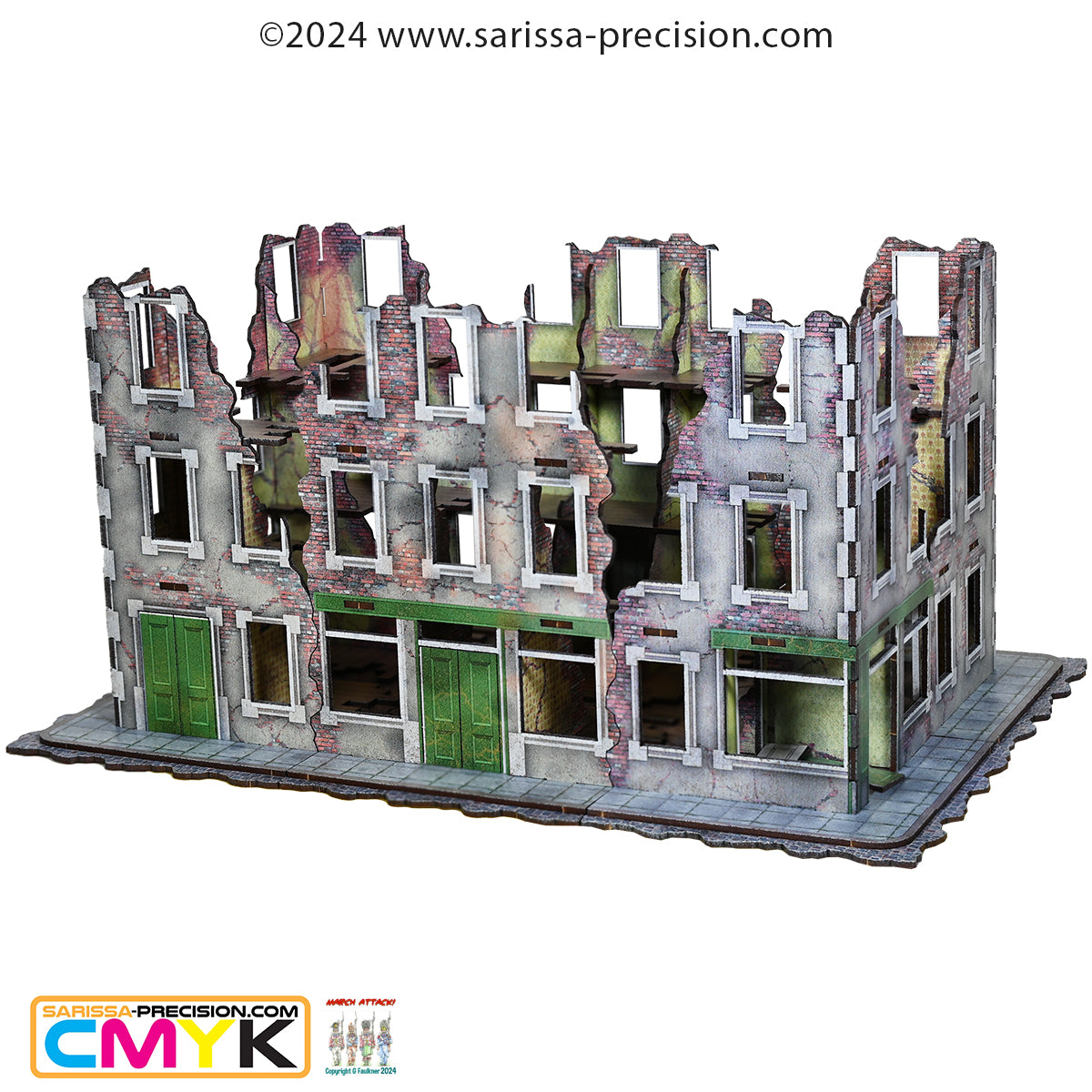 Destroyed City Block B (200x300) - Full Colour